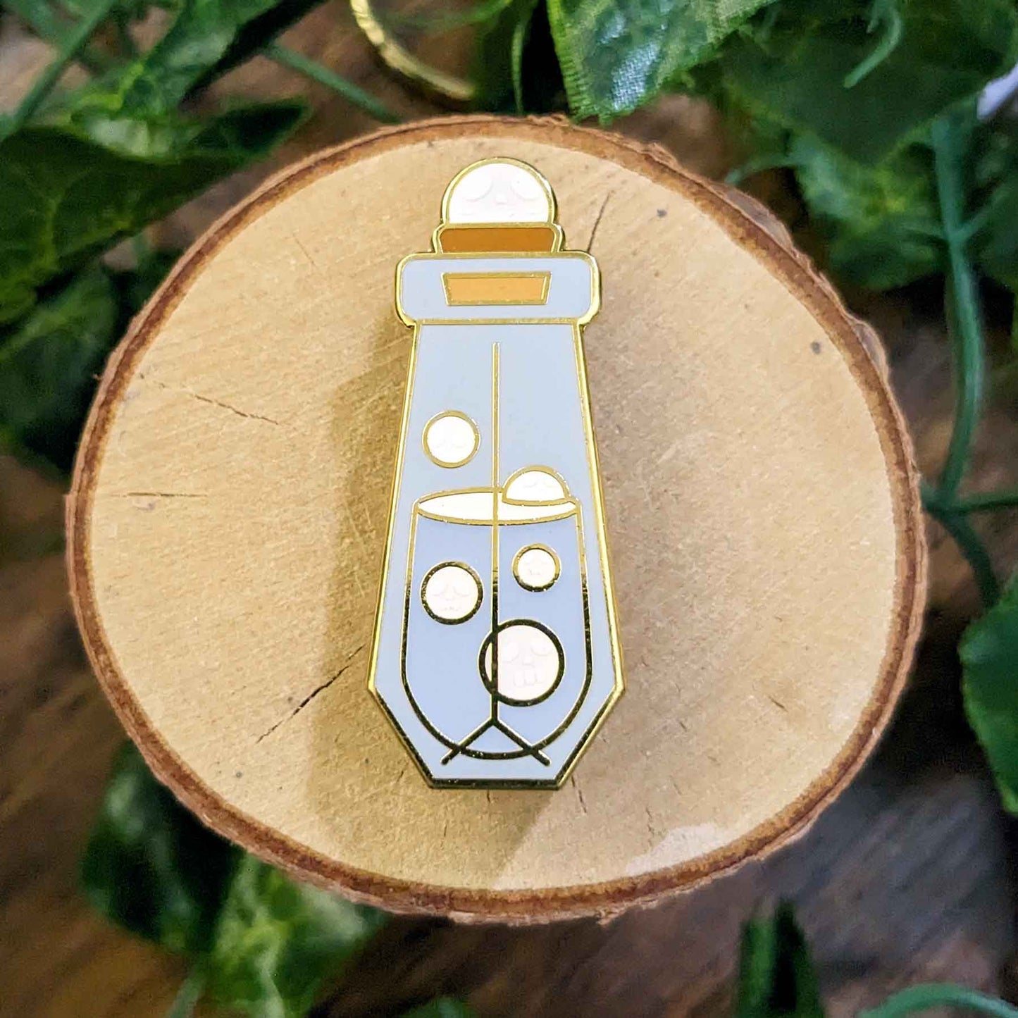 Spooky White Vial Enamel Pin