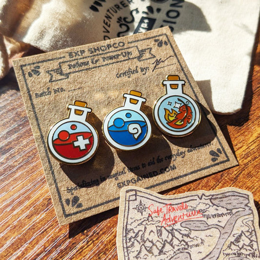 Starter Potion Bottles Pin Bundle Set