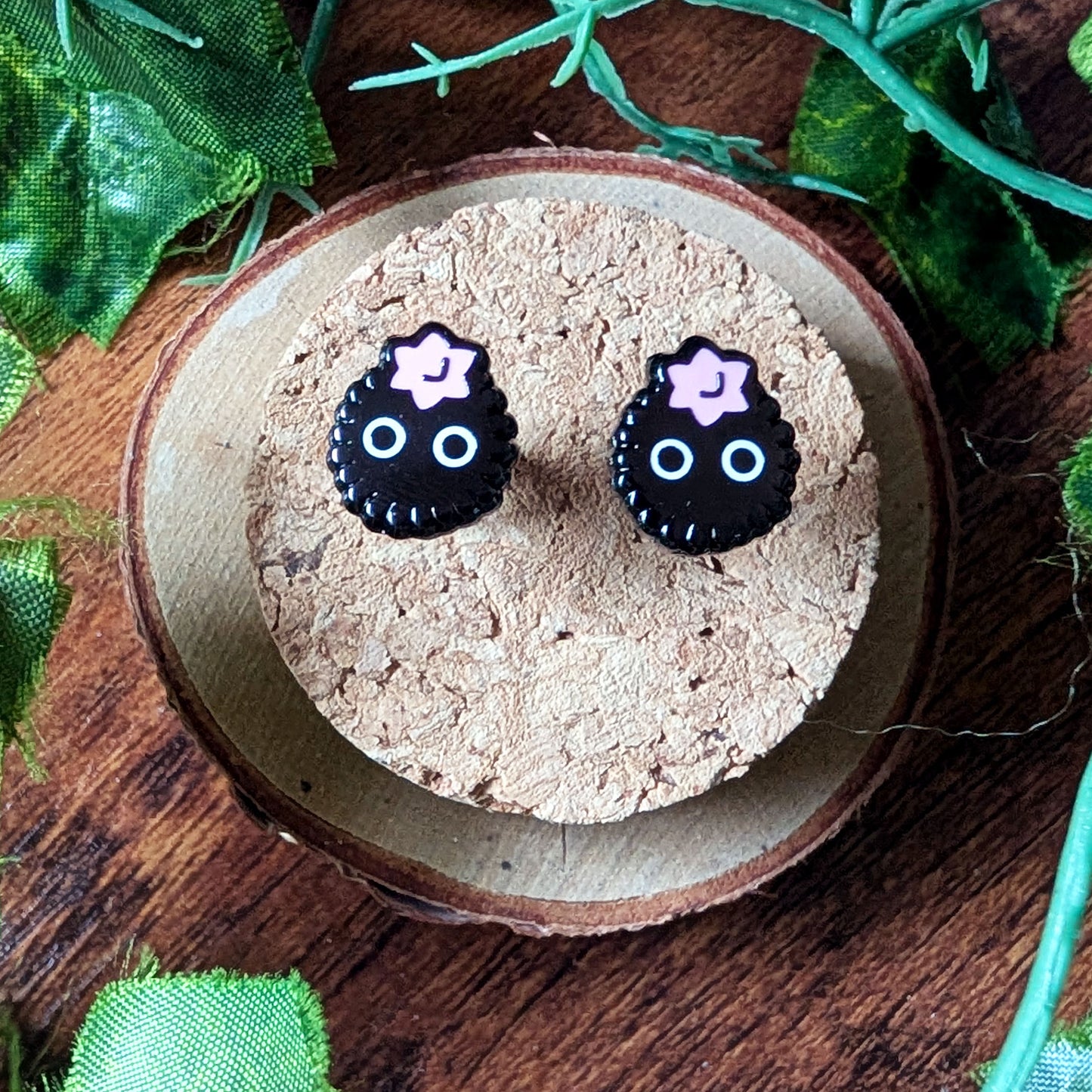 Sugar Soot Spirit Enamel Earring Stainless Steel Studs