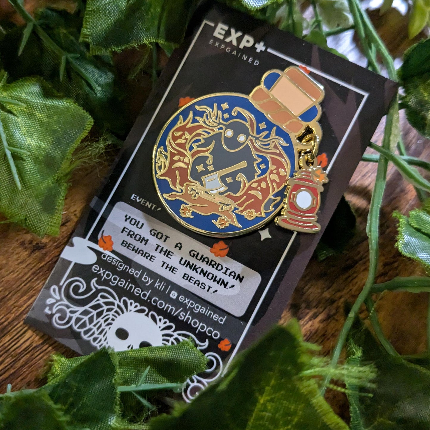 The Beast in the Woods Shadow Guardian Enamel Pin