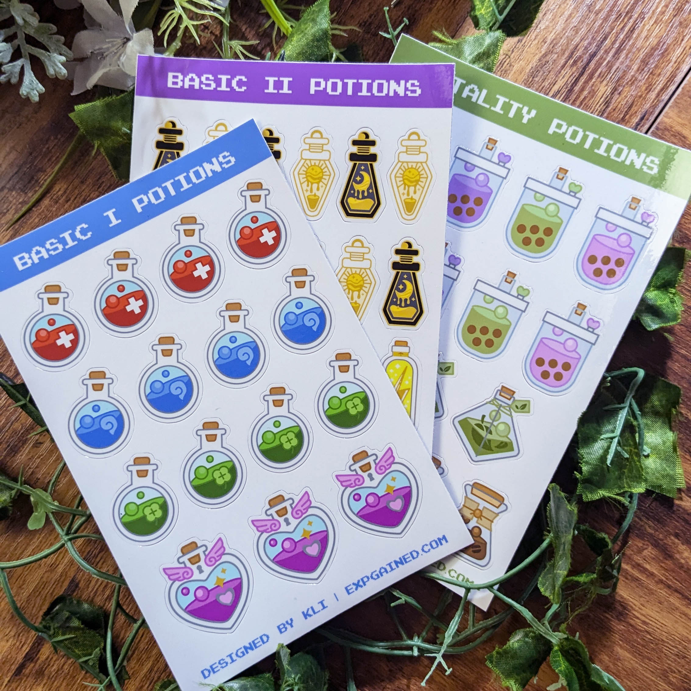4x6 Potions Sticker Sheets - EXP Gained | ShopCo