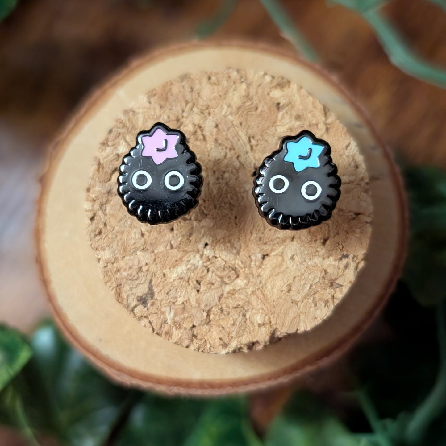 Sugar Soot Spirit Enamel Earring Stainless Steel Studs