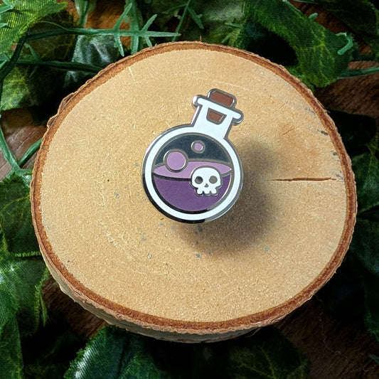 Purple Poison Potion Bottle Hard Enamel Pin