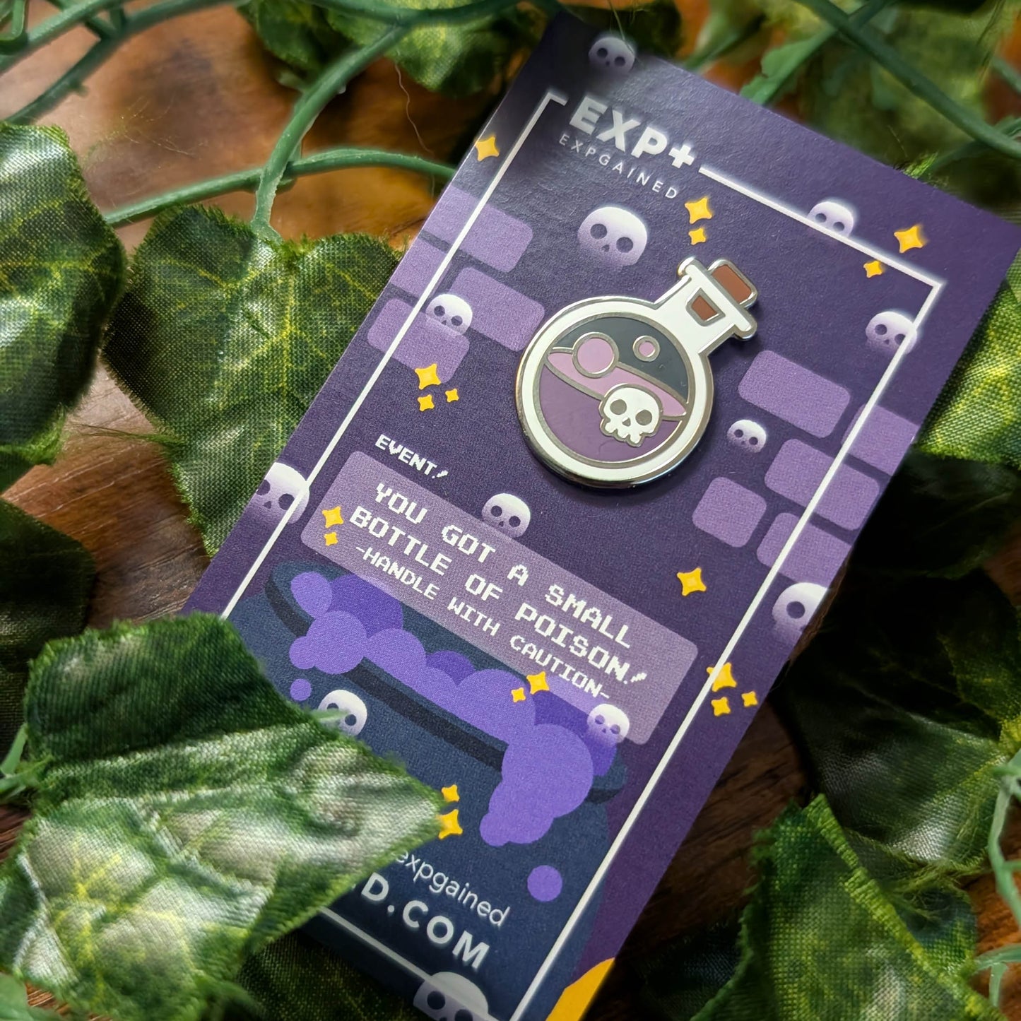 Purple Poison Potion Bottle Hard Enamel Pin