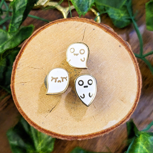 Tiny Ghosts Mini Spookies Enamel Pin Set
