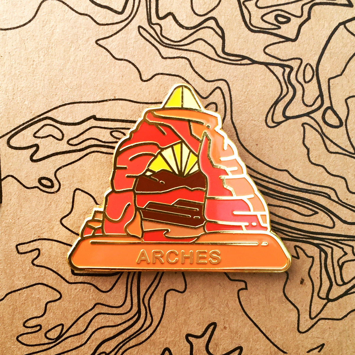 Archmage Pin Arches National Park Hard Enamel Pin - EXP Gained | ShopCo